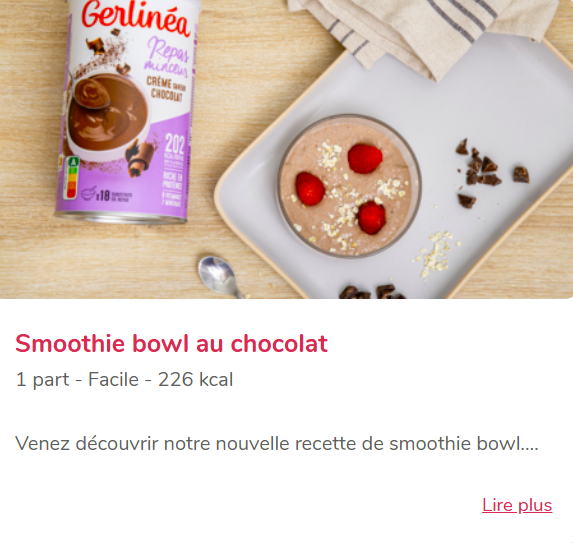 Recettes gerlinéa smoothie
